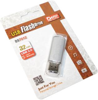 Флеш-память USB Dato DS7012 32Gb silver USB 2.0 DT_DS7012S/32Gb