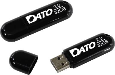 Флеш-память USB Dato DS2001 32Gb black USB 2.0 DT_DS2001BL/32Gb