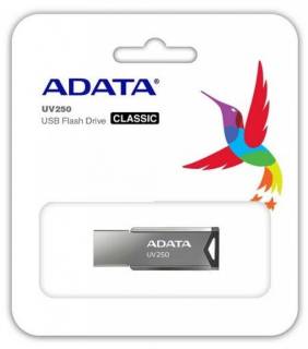 Флеш-память USB A-Data UV250 32GB Metal Black USB 2.0 AUV250-32G-RBK