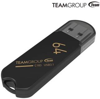 Флеш-память USB Team C183 64Gb Black USB 3.1 TC183364GB01