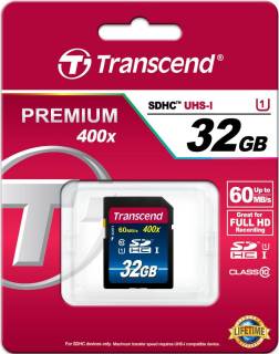Карта памяти Transcend Premium SDHC 32GB Class 10 UHS-I TS32GSDU1