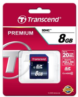 Карта памяти Transcend Premium SDHC 8Gb Class 10 TS8GSDHC10