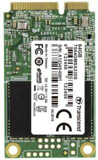 Внутренний HDD/SSD Transcend 230S 64GB mSATA 3D TLC TS64GMSA230S