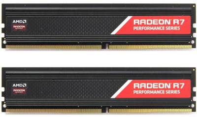 Оперативная память AMD Radeon R7 DDR4 16GB (2x8GB) 2666MHz CL16 Kit R7S416G2606U2K