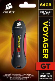 Флеш-память USB Corsair Voyager GT 32GB Black-Red USB 3.0 CMFVYGT3-64GB