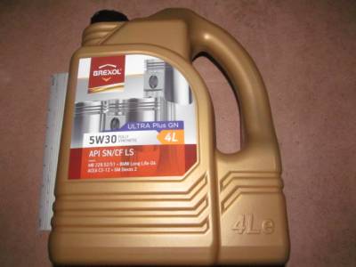 Brexol Ultra Plus GN 5W30 API SN/CF LS Ultra Plus GN 5W30 API SN/CF LS 4л
