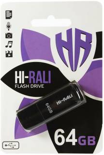 Флеш-память USB HI-RALI Taga 64GB Black USB 2.0 HI-64GBTAGBK