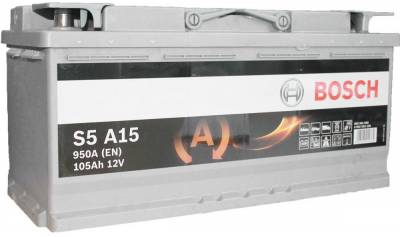 Bosch AGM S5A15 105Ah-12v R 0092S5A150