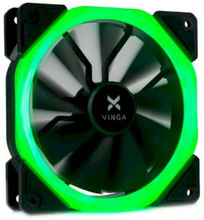Вентилятор Vinga LED fan-01 green