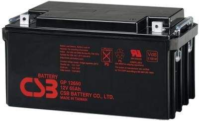 Аккумуляторная батарея CSB 12V 65AH GP12650