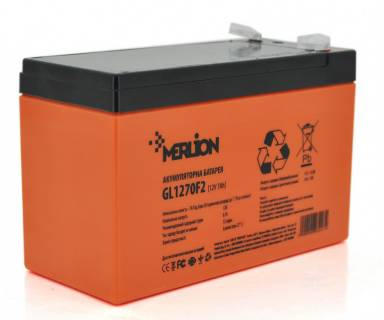 Аккумуляторная батарея Merlion 12V-7AH GEL (GL1270F2) Orange