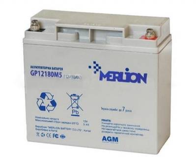 Аккумуляторная батарея Merlion 12V-18AH (GP1218M5) GP1218M8