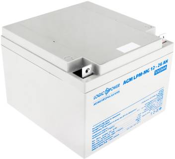 Аккумуляторная батарея LogicPower AGM LPM-MG 12 - 26 AH LP6557