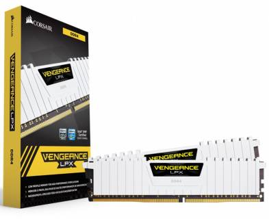 Оперативная память Corsair Vengeance LPX White DDR4 32GB (2x16GB) 3200MHz CL16 Kit CMK32GX4M2B3200C16W