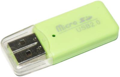 Картридер Merlion TF Micro SD USB2.0 Green CRD-1GR