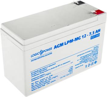 Аккумуляторная батарея LogicPower AGM LPM-MG 12 - 7,5 AH 6554
