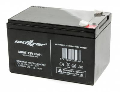 Аккумуляторная батарея Maxxter 12V 12AH (MBAT-12V12AH) AGM