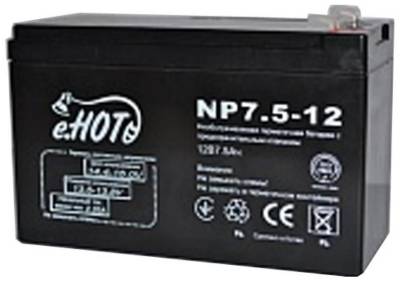 Аккумуляторная батарея Enot 12V - 7.5 AH (NP7.5-12) AGM