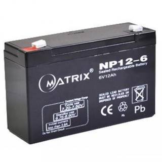 Аккумуляторная батарея Matrix 6V - 12AH (NP12-6)