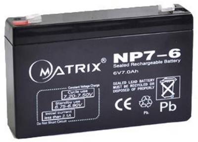 Аккумуляторная батарея Matrix 6V - 7AH (NP7-6)
