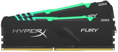 Оперативная память Kingston HyperX Fury RGB DDR4 16GB (2x8GB) 2666MHz CL16 Kit HX426C16FB3AK2/16