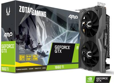 Видеокарта ZOTAC GAMING GeForce GTX 1660 Ti AMP 6GB MEDIUM ZT-T16610D-10M
