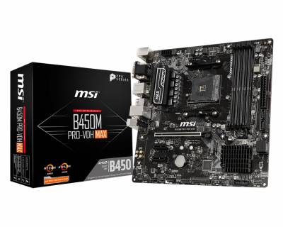 Материнская плата MSI B450M PRO-VDH MAX