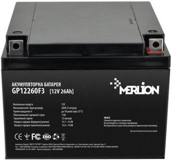 Аккумуляторная батарея Merlion 12V - 26AH (GP12260M5) GP12260М5