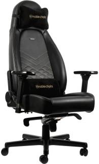 NOBLECHAIRS ICON Black/Gold NBL-ICN-PU-GOL / GAGC-102