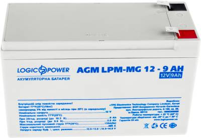Аккумуляторная батарея LogicPower LPM-MG 12 - 9 AH (LP6555) AGM