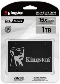 Внутренний HDD/SSD Kingston KC600 1TB 3D TLC SKC600/1024G