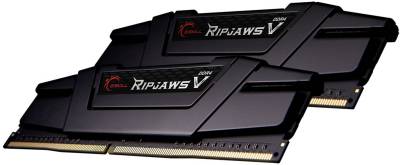 Оперативная память G.Skill Ripjaws V Black DDR4 64GB (2x32GB) 2666MHz CL16 Kit F4-2666C18D-64GVK