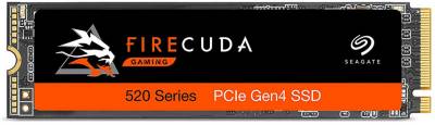 Внутренний HDD/SSD Seagate FireCuda 520 2TB M.2 2280 PCIe Gen4 ×4 NVMe 1.3 3D TLC ZP2000GM3A002
