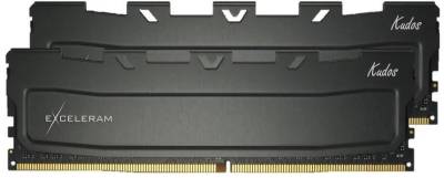 Оперативная память Exceleram Kudos Black DDR4 16GB (2x8GB) 3200MHz CL16 Kit EKBLACK4163216AD