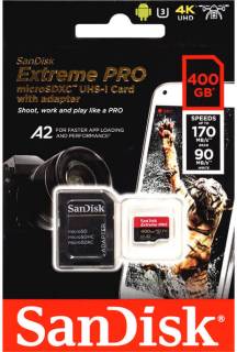 Карта памяти SanDisk Extreme Pro microSDXC 400GB +adapter SDSQXCZ-400G-GN6MA
