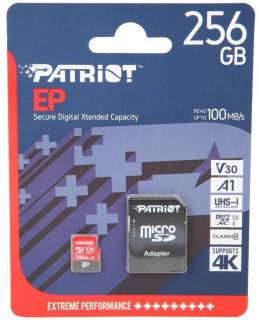 Карта памяти Patriot EP Series microSDXC 256GB + Adapter PEF256GEP31MCX