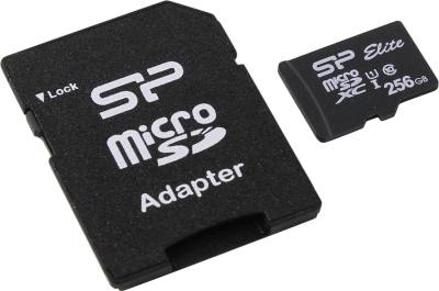 Карта памяти Silicon Power Elite MicroSDXC 256GB + adapter SP256GBSTXBU1V10SP