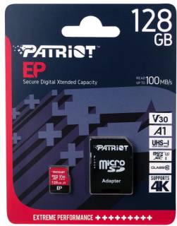 Карта памяти Patriot EP Series 128GB + adapter PEF128GEP31MCX