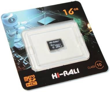 Карта памяти HI-RALI microSDHC 16GB HI-16GBSD10U1-00