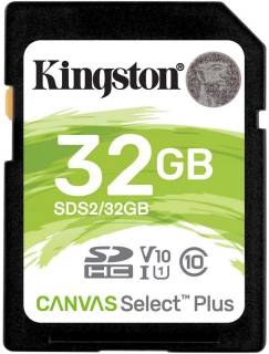 Карта памяти Kingston Canvas Select Plus SDHC 32GB SDS2/32GB