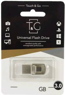 Флеш-память USB T&G 104 Metal series 32GB Silver USB 3.0 + USB Type-C TG104TC-32G3