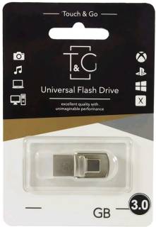 Флеш-память USB T&G 104 Metal series 64GB Silver USB 3.0 + USB Type-C TG104TC-64G3