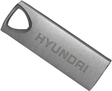 Флеш-память USB Hyundai Bravo Deluxe Keychain 32GB Space Gray USB 2.0 U2BK/32GASG