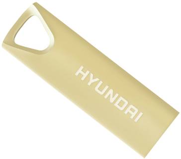 Флеш-память USB Hyundai Bravo Deluxe Keychain 16GB Metal Gold USB 2.0 U2BK/16GAG