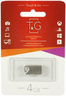 Флеш-память USB T&G 109 Metal series 4GB Silver USB 2.0 TG109-4G