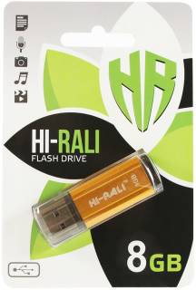 Флеш-память USB HI-RALI Stark series 8GB Gold USB 2.0 HI-8GBSTGD