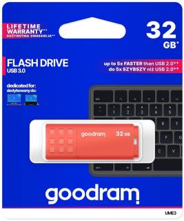 Флеш-память USB Goodram UME3 32GB ORANGE USB 3.0 UME3-0320O0R11