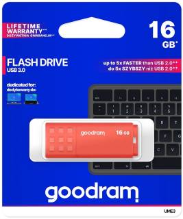 Флеш-память USB Goodram UME3 16GB ORANGE USB 3.0 UME3-0160O0R11