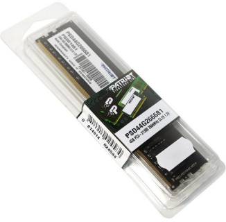 Оперативная память Patriot DDR4 4GB 2666MHz CL19 PSD44G266681