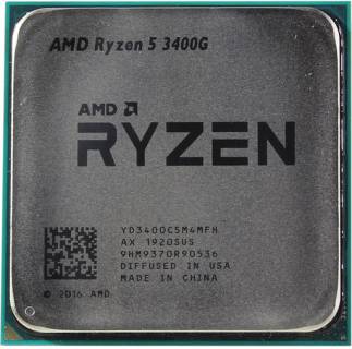 Процессор AMD Ryzen 5 3400G Tray YD3400C5M4MFH